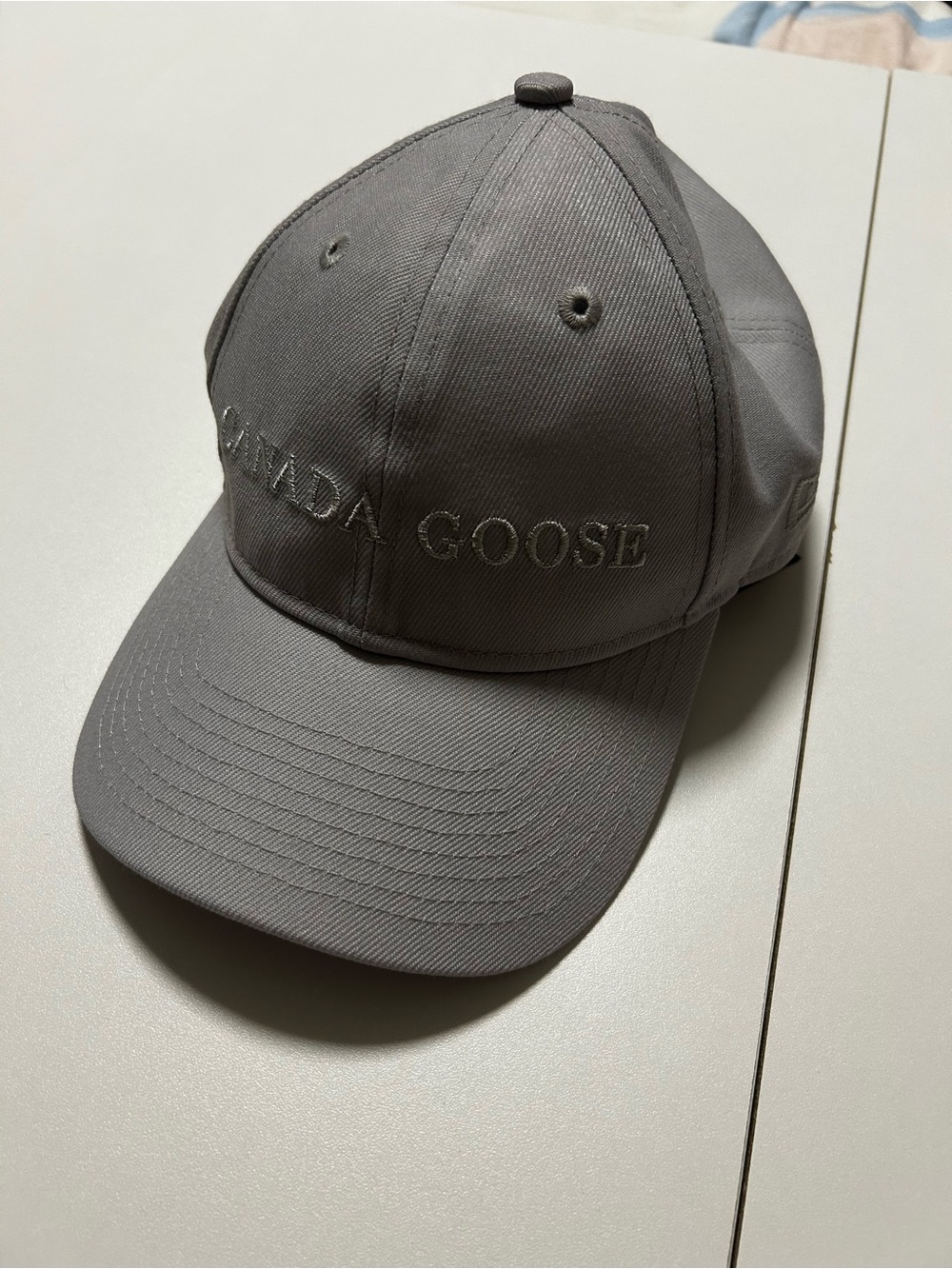 Canada Goose Grey Tonal Logo Baseball Cap